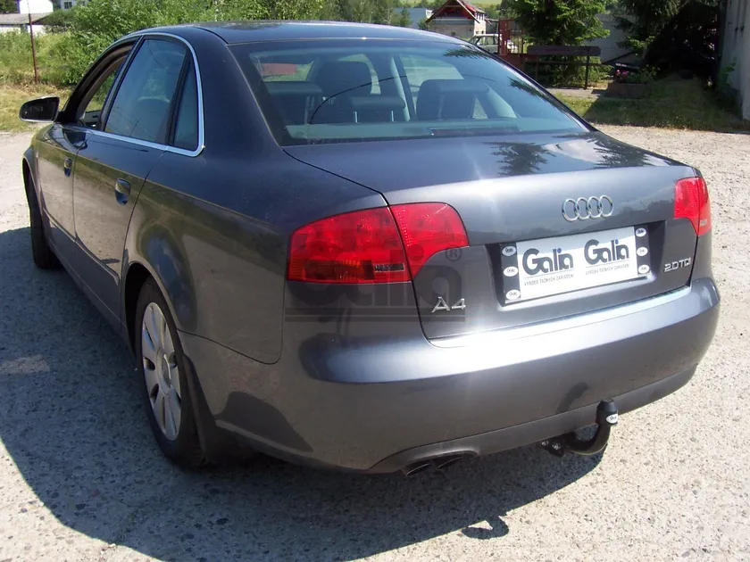 Фаркоп Galia оцинкованный для Audi A4 B6, B7 седан, универсал (вкл. 4WD QUATTRO) 2001-2007. Быстросъемный крюк. Артикул A036C Фаркоп Galia оцинкованный для Audi A4 B6, B7 седан, универсал (вкл. 4WD QUATTRO) 2001-2007. Быстросъемный крюк. Артикул A036C