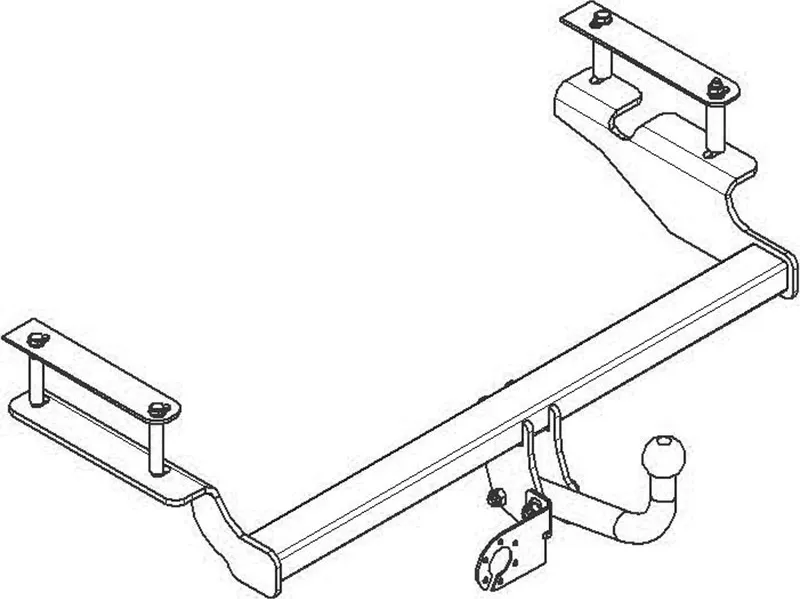 Фаркоп AvtoS для Chevrolet Aveo I хетчбек 3/5 дверей 2002-2012. Артикул CV 06