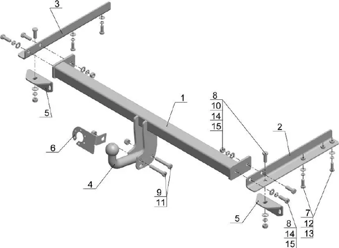 Фаркоп AvtoS для Chevrolet Aveo II седан 2011-2015. Артикул CV 11 Фаркоп AvtoS для Chevrolet Aveo II седан 2011-2015. Артикул CV 11
