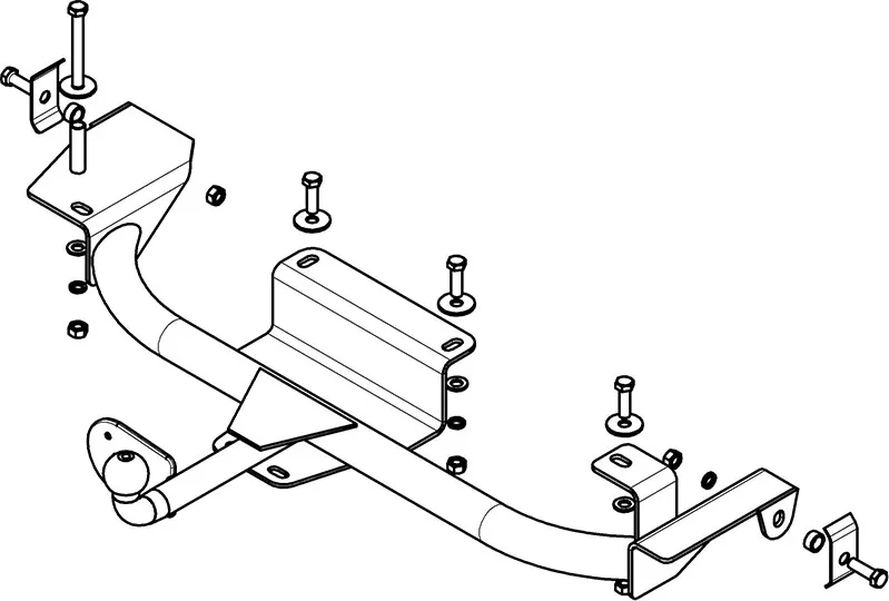Фаркоп AvtoS для Daewoo Nexia седан 1995-2010. Артикул DW 03 Фаркоп AvtoS для Daewoo Nexia седан 1995-2010. Артикул DW 03