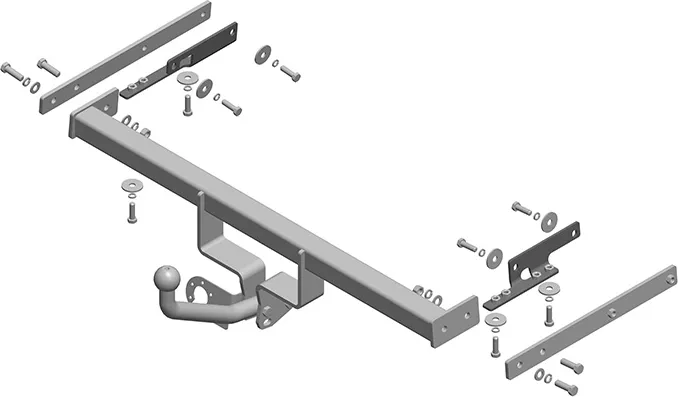Фаркоп AvtoS для Nissan Tiida C11 2007-2014. Артикул NS 23 Фаркоп AvtoS для Nissan Tiida C11 2007-2014. Артикул NS 23