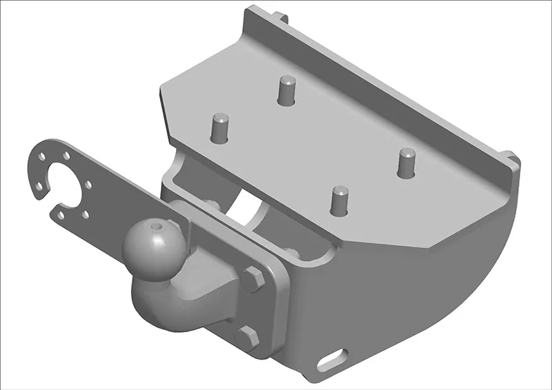 Фаркоп AvtoS для Volkswagen Amarok 2010-2025. Фланцевое крепление. Артикул VW 26