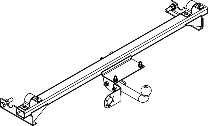 Фаркоп AvtoS для ВАЗ Нива 4х4 2121, 21213, 21214 (с газобалонным оборудованием) 1977-2025. Артикул VAZ-31