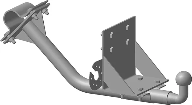 Фаркоп AvtoS для ГАЗ Газель Next A22R22 бортовая 2013-2025. Артикул GAZ-05