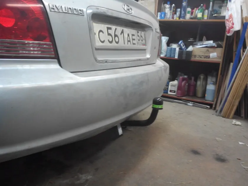 Фаркоп Лидер-Плюс для Hyundai Sonata IV (вкл. ТагАЗ) EF седан 2001-2005. Артикул H203-A