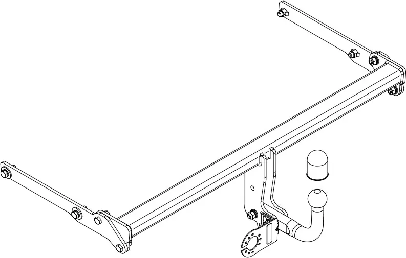 Фаркоп Steinhof для Toyota Prius IV (XW50) лифтбек 2015-2025. Артикул T-178