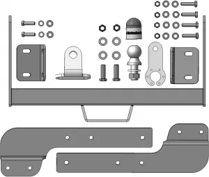 Фаркоп Мотодор для Ford Transit 2014-2025. Артикул 90709-FE Фаркоп Мотодор для Ford Transit 2014-2025. Артикул 90709-FE