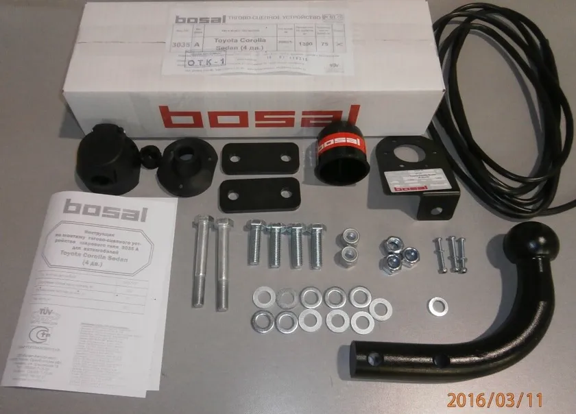 Фаркоп Oris (ранее Bosal) для Toyota Corolla E120 седан 2003-2006. Артикул 3035-AN Фаркоп Oris (ранее Bosal) для Toyota Corolla E120 седан 2003-2006. Артикул 3035-AN