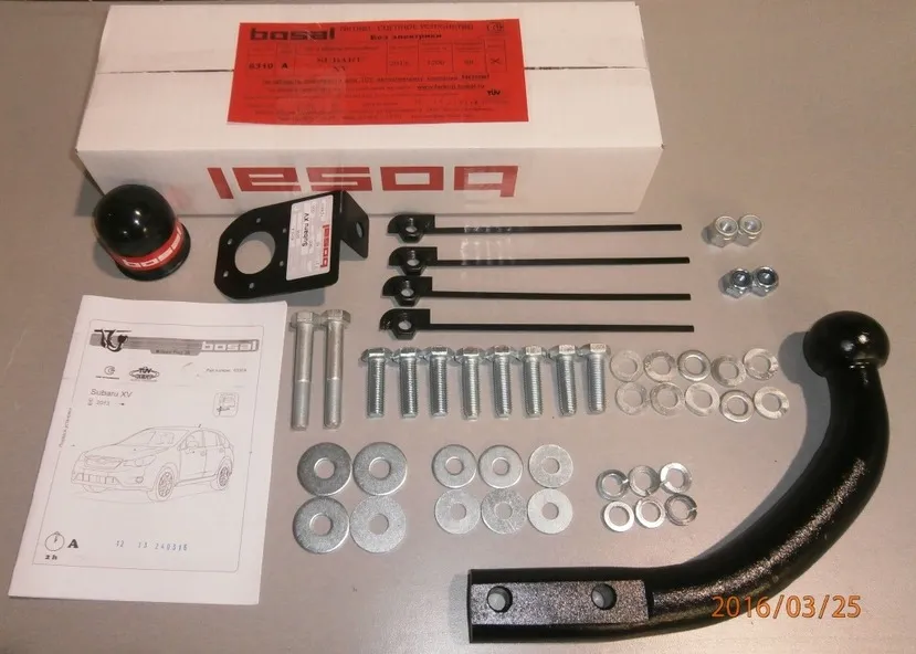 Фаркоп Oris (ранее Bosal) для Subaru XV I 2011-2017. Артикул 6310-A Фаркоп Oris (ранее Bosal) для Subaru XV I 2011-2017. Артикул 6310-A