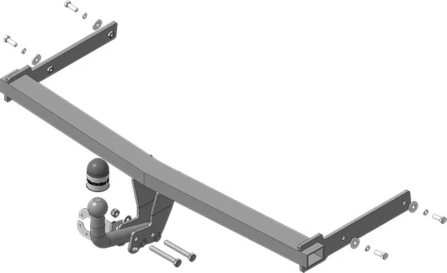 Фаркоп Мотодор для Skoda Yeti 2009-2018. Артикул 92303-A Фаркоп Мотодор для Skoda Yeti 2009-2018. Артикул 92303-A