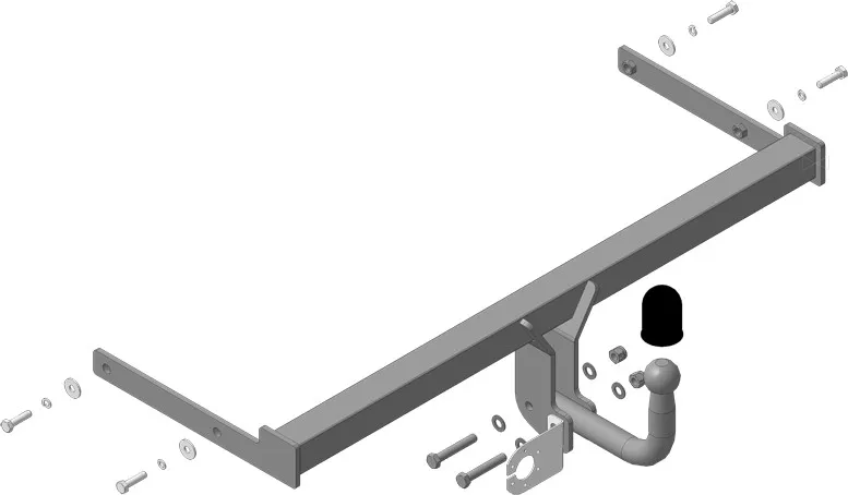 Фаркоп Мотодор для Volkswagen Polo V седан 2009-2020. Артикул 92702-A Фаркоп Мотодор для Volkswagen Polo V седан 2009-2020. Артикул 92702-A