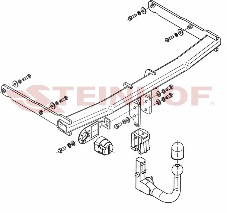 Фаркоп Steinhof для Audi A6 C7 до рестайлинга седан, универсал (вкл. Quattro) 2011-2014. Быстросъемный крюк. Артикул A-099 Фаркоп Steinhof для Audi A6 C7 до рестайлинга седан, универсал (вкл. Quattro) 2011-2014. Быстросъемный крюк. Артикул A-099
