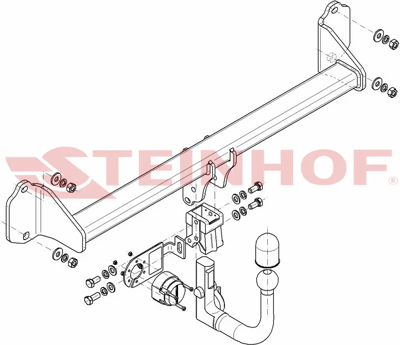Фаркоп Steinhof для BMW X1 F48 2015-2025. Быстросъемный крюк. Артикул B-081 Фаркоп Steinhof для BMW X1 F48 2015-2025. Быстросъемный крюк. Артикул B-081
