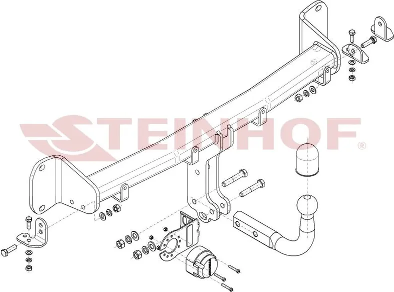 Фаркоп Steinhof для BMW 7 G11, G12 2015-2025. Артикул B-082 Фаркоп Steinhof для BMW 7 G11, G12 2015-2025. Артикул B-082