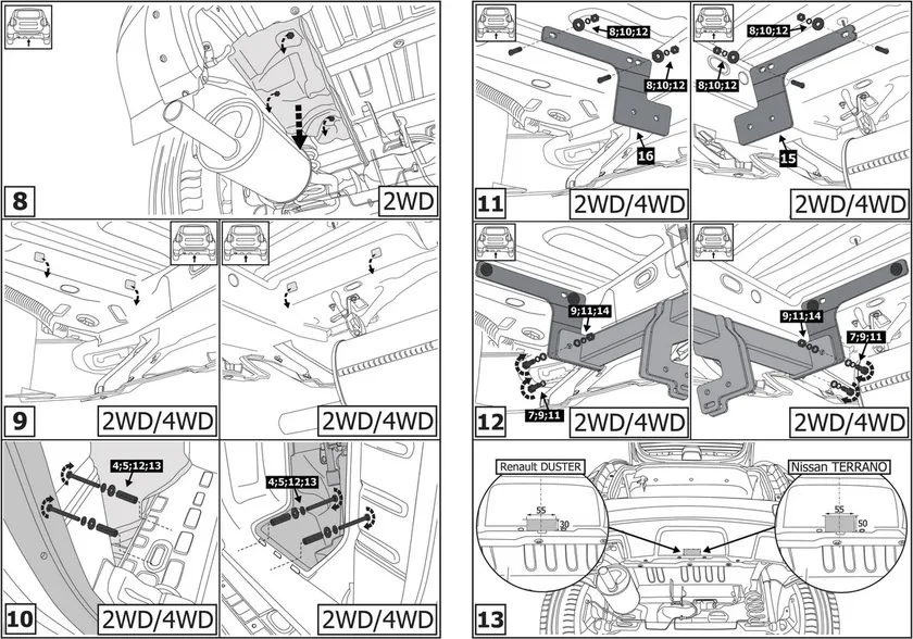 Фаркоп Berg для Renault Duster I 2010-2015. Артикул F.4711.001 Фаркоп Berg для Renault Duster I 2010-2015. Артикул F.4711.001