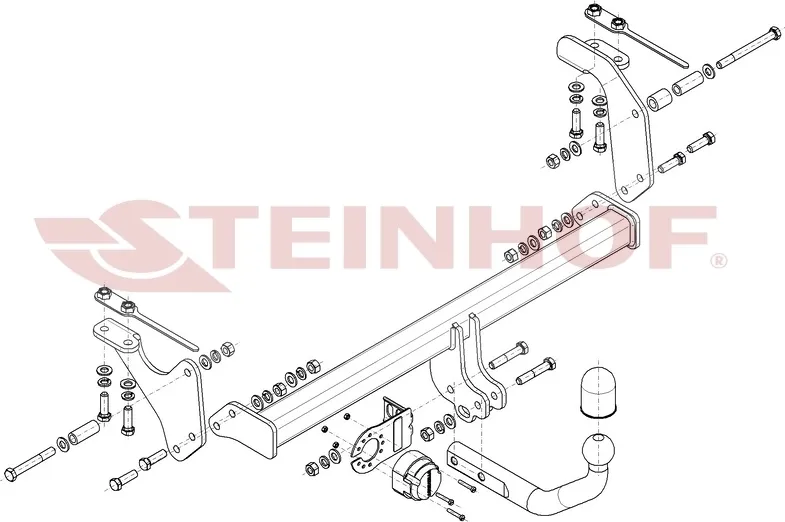 Фаркоп Steinhof для Suzuki Jimny IV (A6G) 2018-2025. Артикул S-428 Фаркоп Steinhof для Suzuki Jimny IV (A6G) 2018-2025. Артикул S-428