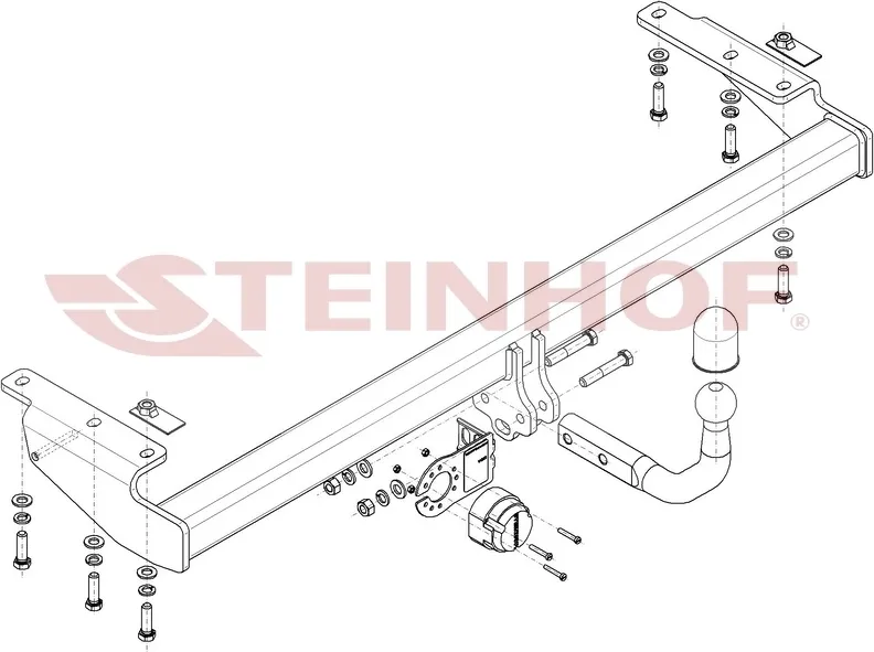 Фаркоп Steinhof для Volvo S80 I седан 1998-2006. Артикул V-313 Фаркоп Steinhof для Volvo S80 I седан 1998-2006. Артикул V-313