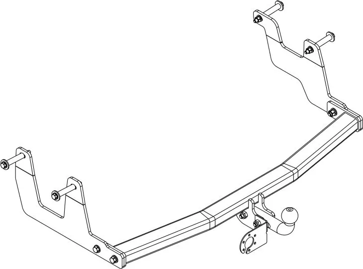 Фаркоп AvtoS для Dacia Dokker 2012-2025. Артикул RN 17