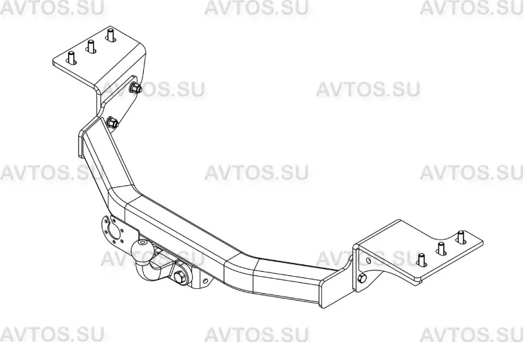 Фаркоп AvtoS для Toyota Fortuner II 2018-2025. Фланцевое крепление. Артикул TY 46 Фаркоп AvtoS для Toyota Fortuner II 2018-2025. Фланцевое крепление. Артикул TY 46