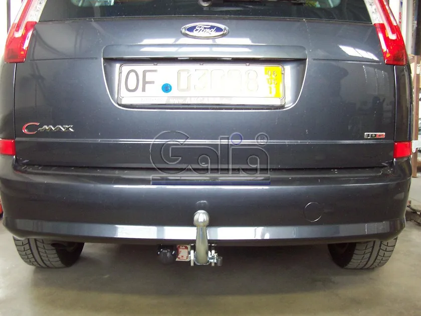Фаркоп Galia оцинкованный для Ford C-Max II 2010-2025. Быстросъемный крюк. Артикул F091C