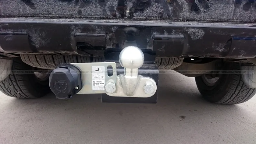 Фаркоп Лидер-Плюс для Nissan Pathfinder R51 2004-2014. Фланцевое крепление. Артикул N108-F