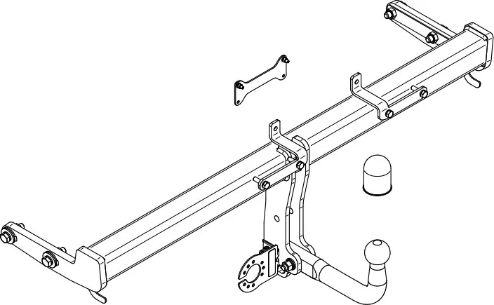Фаркоп Steinhof для Hyundai Tucson IV 2wd/4wd, вкл. гибрид (европейская сборка) 2020-2025. Артикул H-286