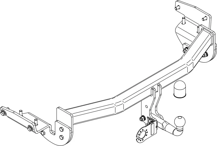 Фаркоп Steinhof для Lexus RX450hL 2017-2022. Артикул L-167