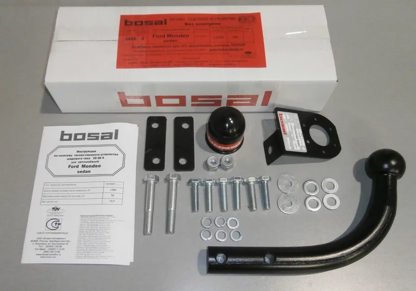 Фаркоп Oris (ранее Bosal) для Ford Mondeo IV седан 2007-2014. Артикул 3966-A Фаркоп Oris (ранее Bosal) для Ford Mondeo IV седан 2007-2014. Артикул 3966-A