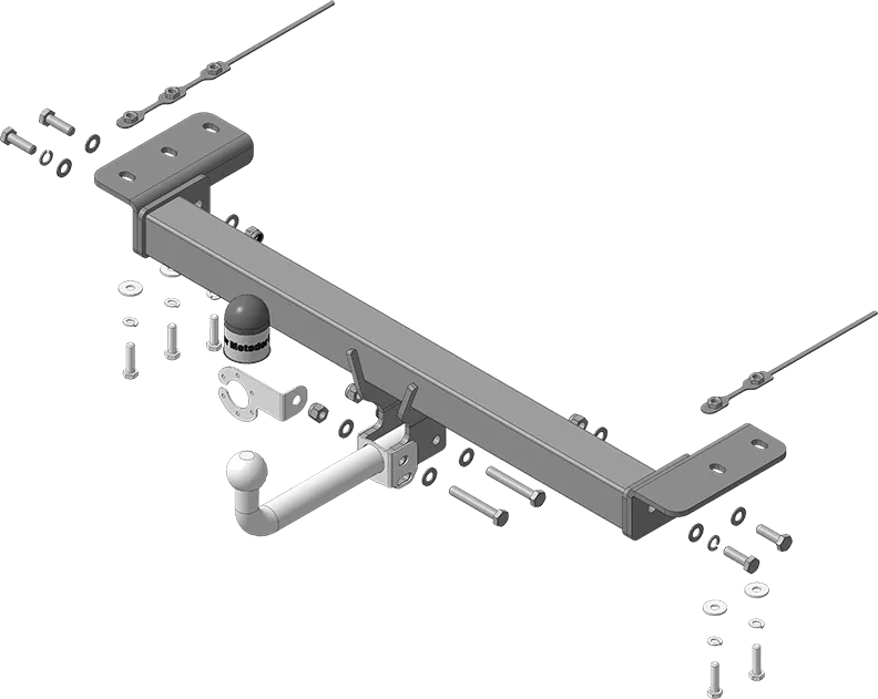 Фаркоп Мотодор оцинкованный для Chery Tiggo 4 I рестайлинг 2 2024-2025. Артикул 99022-A Фаркоп Мотодор оцинкованный для Chery Tiggo 4 I рестайлинг 2 2024-2025. Артикул 99022-A