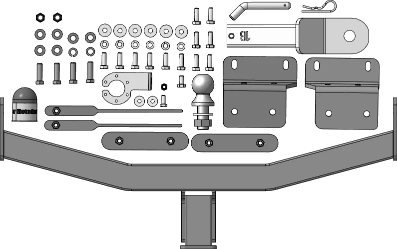 Фаркоп Мотодор под американский квадрат для Kia Sportage V (в т.ч. для автомобилей, выпущенных в Китае) 2022-2025 с оцинк. шаром. Артикул 91014-E Фаркоп Мотодор под американский квадрат для Kia Sportage V (в т.ч. для автомобилей, выпущенных в Китае) 2022-2025 с оцинк. шаром. Артикул 91014-E