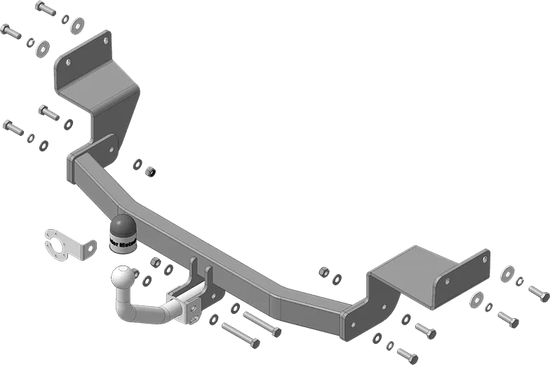 Фаркоп Мотодор оцинкованный для Kia Rio IV рестайлинг седан 2020-2025. Артикул 91013-A Фаркоп Мотодор оцинкованный для Kia Rio IV рестайлинг седан 2020-2025. Артикул 91013-A