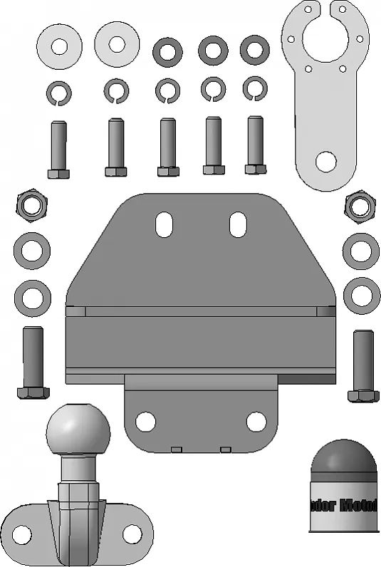 Фаркоп Мотодор для Toyota Land Cruiser 300 2021-2025. Фланцевое крепление. Артикул 92524-F Фаркоп Мотодор для Toyota Land Cruiser 300 2021-2025. Фланцевое крепление. Артикул 92524-F