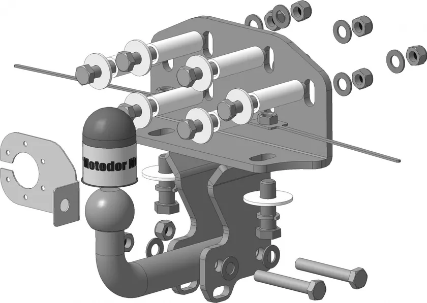 Фаркоп Мотодор для Toyota Land Cruiser 200 2007-2021. Артикул 92512-A Фаркоп Мотодор для Toyota Land Cruiser 200 2007-2021. Артикул 92512-A
