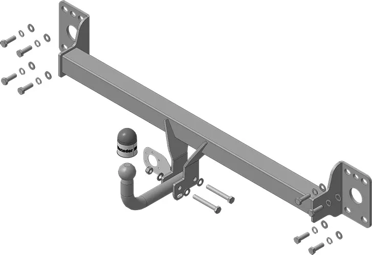Фаркоп Мотодор для Volkswagen Touareg I 2002-2010. Артикул 92706-A Фаркоп Мотодор для Volkswagen Touareg I 2002-2010. Артикул 92706-A