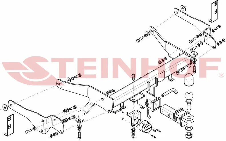 Фаркоп Steinhof для Chevrolet Captiva I 2-й рестайлинг 2013-2016. Быстросъемный крюк. Артикул C-280 Фаркоп Steinhof для Chevrolet Captiva I 2-й рестайлинг 2013-2016. Быстросъемный крюк. Артикул C-280
