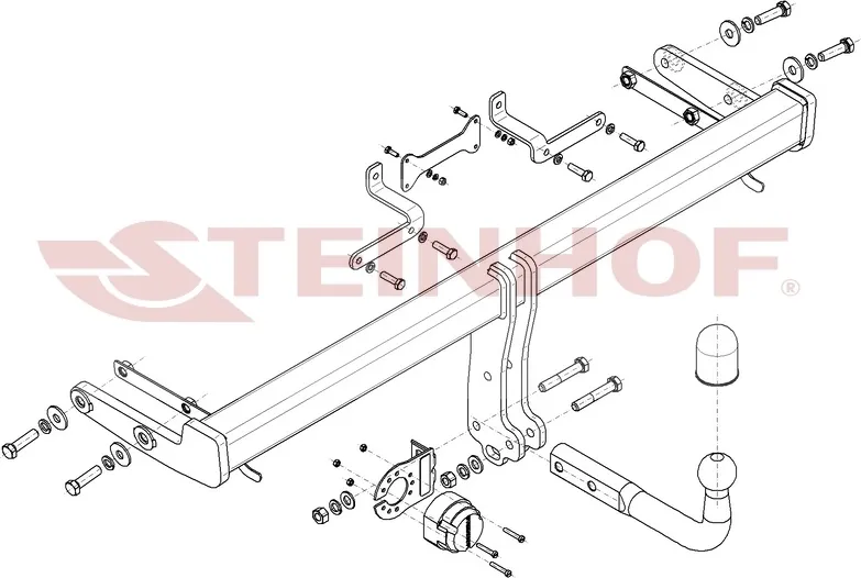 Фаркоп Steinhof для Kia Sportage V 2022-2025. Артикул H-286