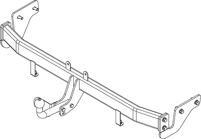 Фаркоп AvtoS для Kia Rio III седан 2011-2017. Артикул HY 23