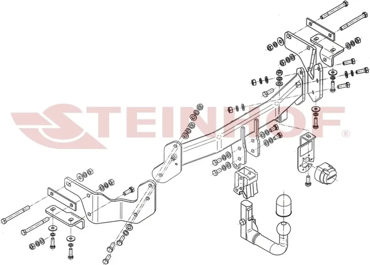 Фаркоп Steinhof для Kia Sorento II рестайлинг 2012-2020. Артикул K-036 Фаркоп Steinhof для Kia Sorento II рестайлинг 2012-2020. Артикул K-036