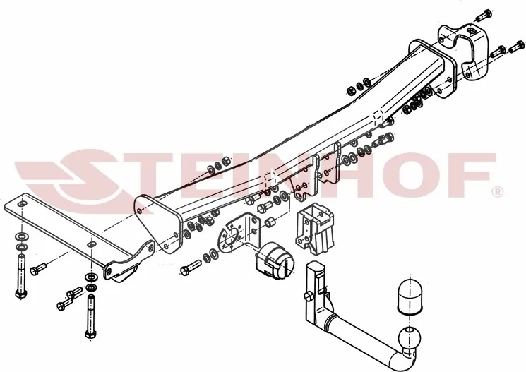 Фаркоп Steinhof для Land Rover Freelander II 2007-2014. Быстросъемный крюк. Артикул L-103 Фаркоп Steinhof для Land Rover Freelander II 2007-2014. Быстросъемный крюк. Артикул L-103