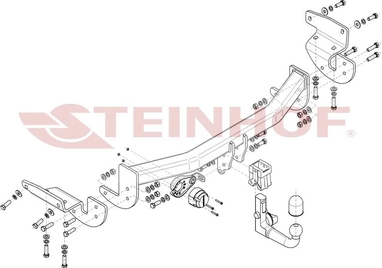 Фаркоп Steinhof для Lexus RX450hL 2017-2022. Быстросъемный крюк. Артикул L-168 Фаркоп Steinhof для Lexus RX450hL 2017-2022. Быстросъемный крюк. Артикул L-168
