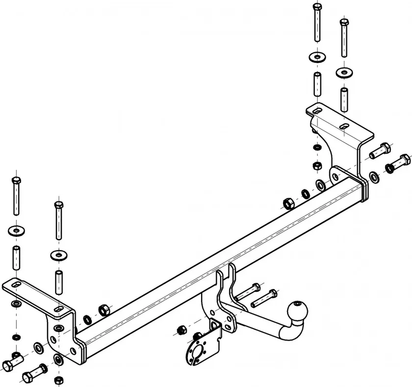 Фаркоп AvtoS для Nissan Qashqai I 2007-2013. Артикул NS 13 Фаркоп AvtoS для Nissan Qashqai I 2007-2013. Артикул NS 13