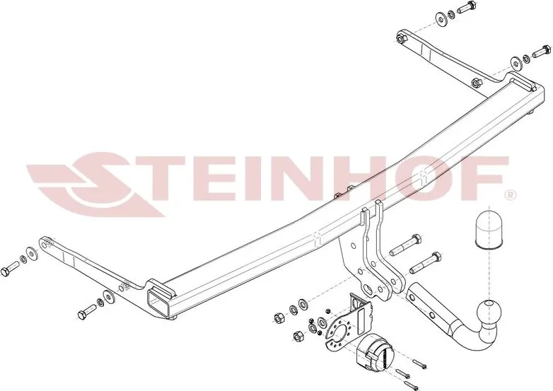 Фаркоп Steinhof для Skoda Karoq 2WD/4WD 2017-2025. Артикул S-293 Фаркоп Steinhof для Skoda Karoq 2WD/4WD 2017-2025. Артикул S-293