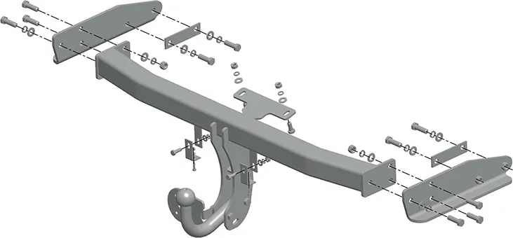 Фаркоп AvtoS для Ford Escape I 2004-2007. Артикул FD 24 Фаркоп AvtoS для Ford Escape I 2004-2007. Артикул FD 24