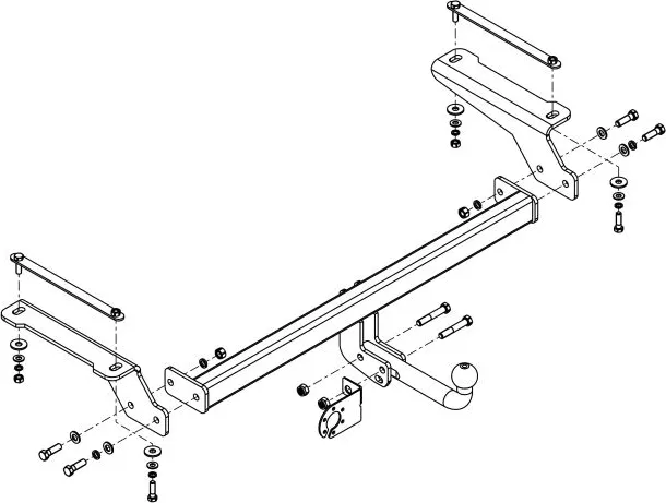 Фаркоп AvtoS для Haval F7 2019-2025. Артикул HV 03 Фаркоп AvtoS для Haval F7 2019-2025. Артикул HV 03