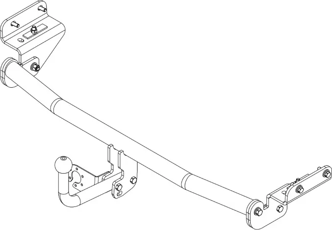 Фаркоп AvtoS для Kia Rio III хэтчбек 2011-2017. Артикул HY 32