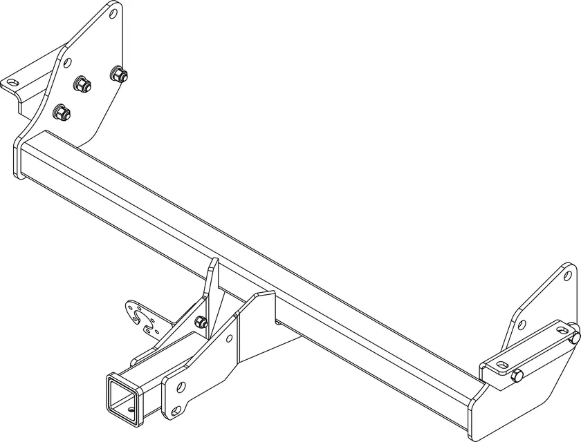 Фаркоп AvtoS для Mitsubishi Pajero IV 2006-2025 без шара в комплекте. Быстросъемный крюк. Артикул MI 30