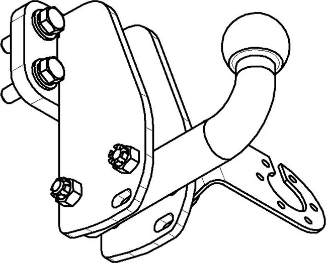 Фаркоп AvtoS для Nissan Patrol Y61 1998-2010. Артикул NS 20 Фаркоп AvtoS для Nissan Patrol Y61 1998-2010. Артикул NS 20