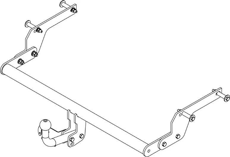 Фаркоп AvtoS для Renault Logan седан 2004-2014. Артикул RN 15