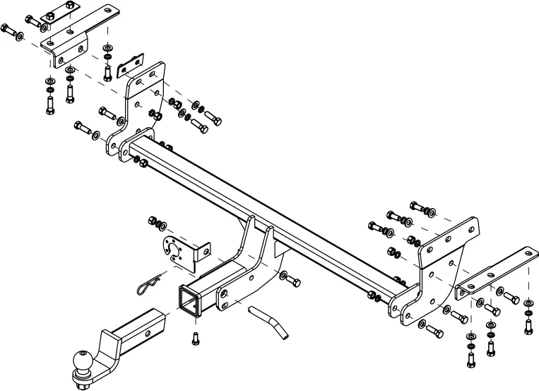 Фаркоп AvtoS (без шара в комплекте) для Nissan X-Trail T32 2015-2025. Артикул NS 27B Фаркоп AvtoS (без шара в комплекте) для Nissan X-Trail T32 2015-2025. Артикул NS 27B