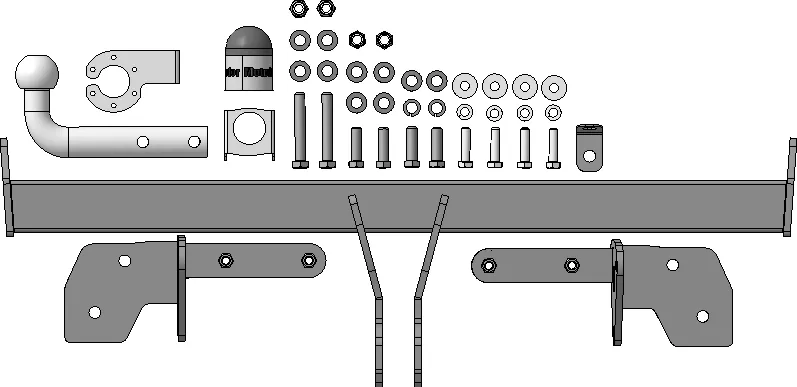 Фаркоп Мотодор для Subaru Outback VI 2021-2025. Артикул 92204-A Фаркоп Мотодор для Subaru Outback VI 2021-2025. Артикул 92204-A